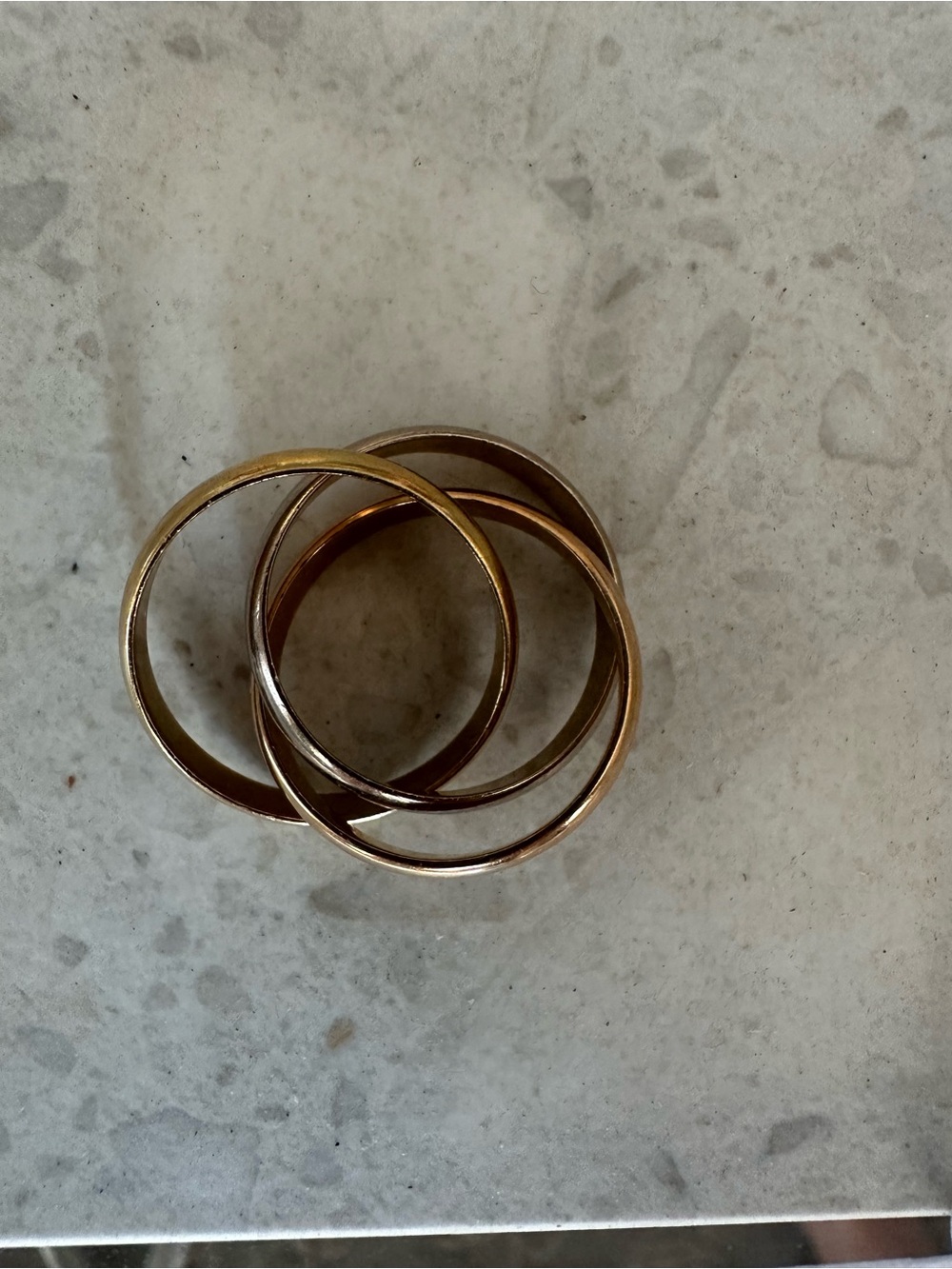 Cartier rolling ring 3 tone - Picture 3 of 8